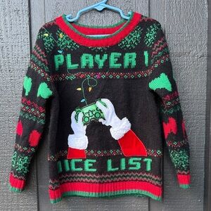 Kids Christmas Holiday Gamer Sweater